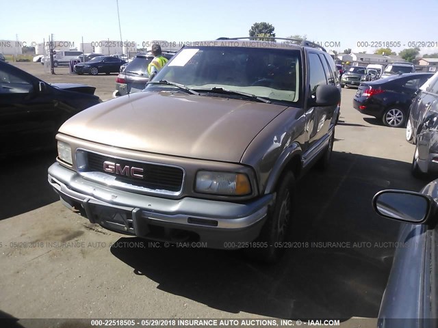 1GKDT13W7V2550018 - 1997 GMC JIMMY GOLD photo 2