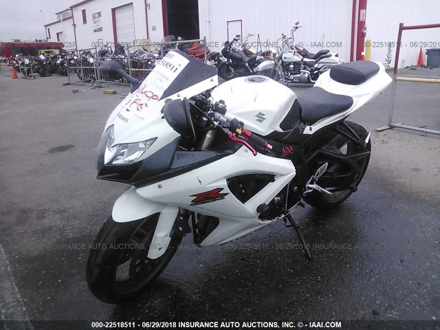 JS1GN7EA592102691 - 2009 SUZUKI GSX-R600 WHITE photo 2