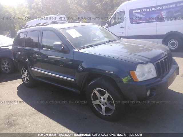 1J4HR48N55C702413 - 2005 JEEP GRAND CHEROKEE LAREDO/COLUMBIA/FREEDOM 绿色 照片 1