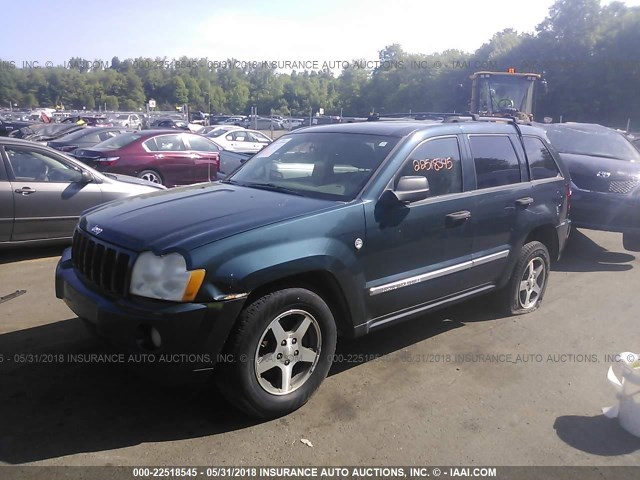 1J4HR48N55C702413 - 2005 JEEP GRAND CHEROKEE LAREDO/COLUMBIA/FREEDOM 绿色 照片 2