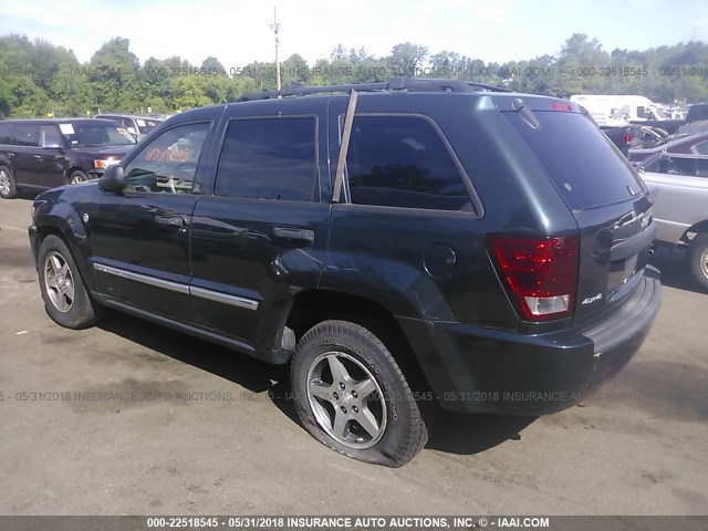 1J4HR48N55C702413 - 2005 JEEP GRAND CHEROKEE LAREDO/COLUMBIA/FREEDOM 绿色 照片 3