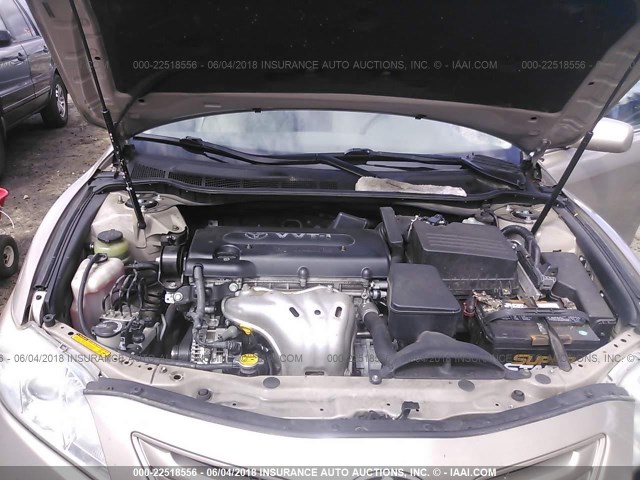 4T1BE46K17U066338 - 2007 TOYOTA CAMRY NEW GENERAT CE/LE/XLE/SE GOLD photo 10