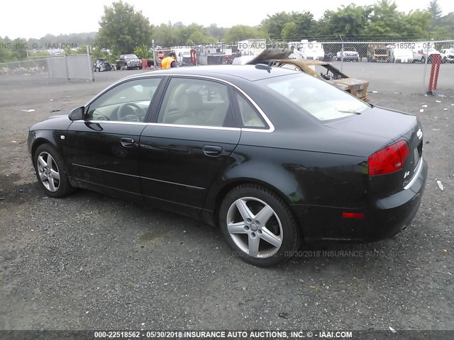 WAUDF68E35A522297 - 2005 AUDI A4 2.0T QUATTRO GREEN photo 3