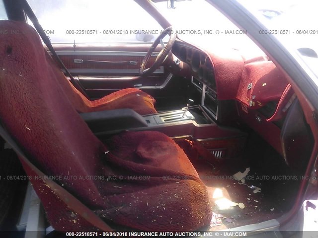 2H37W9P584131 - 1979 PONTIAC GRAND PRIX RED photo 5