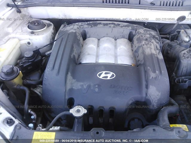 KM8SC13D73U435529 - 2003 HYUNDAI SANTA FE GLS/LX SILVER photo 10