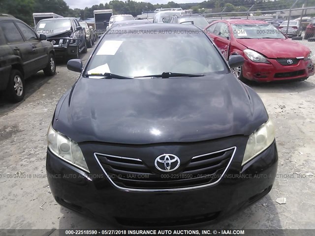 4T1BE46K59U387561 - 2009 TOYOTA CAMRY SE/LE/XLE BLACK photo 6