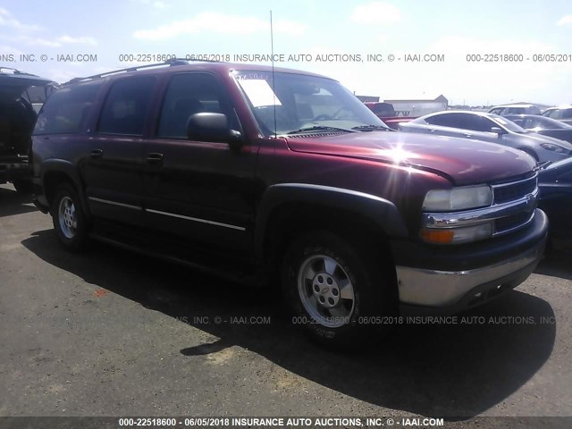 1GNFK16TX1J271016 - 2001 CHEVROLET SUBURBAN K1500 MAROON photo 1