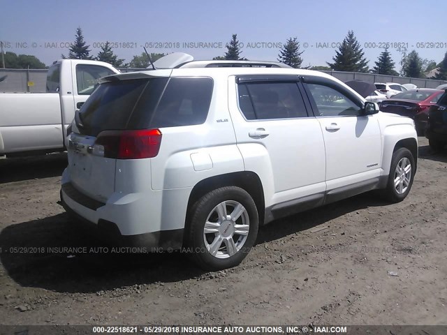 2GKFLWEK3E6293796 - 2014 GMC TERRAIN SLE WHITE photo 4