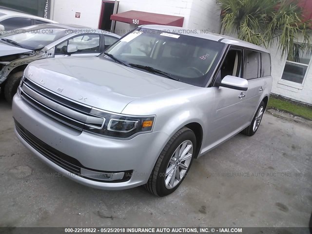 2FMGK5D84JBA07275 - 2018 FORD FLEX LIMITED SILVER photo 2