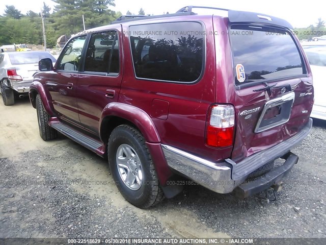 JT3HN86R220375534 - 2002 TOYOTA 4RUNNER SR5 RED photo 3