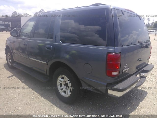 1FMRU1561YLB82750 - 2000 FORD EXPEDITION XLT ლურჯი ფოტო 3