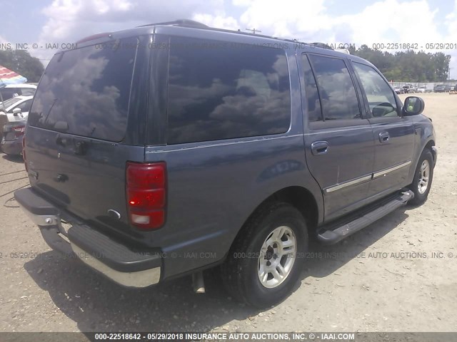 1FMRU1561YLB82750 - 2000 FORD EXPEDITION XLT ლურჯი ფოტო 4