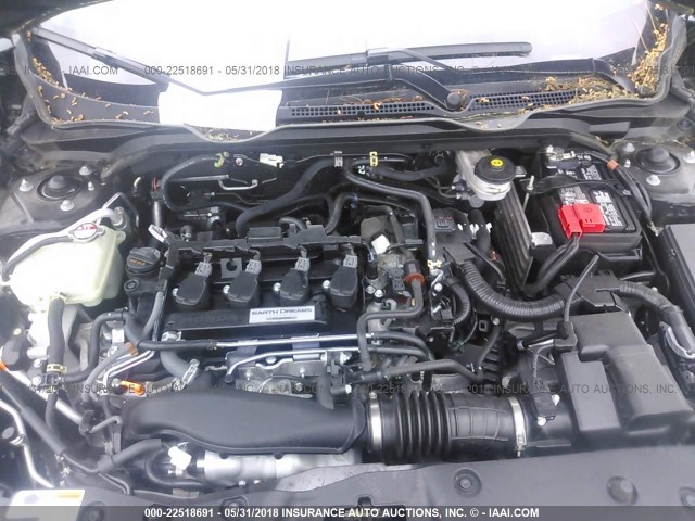 2HGFC1F78JH640452 - 2018 HONDA CIVIC EXL შავი ფოტო 10