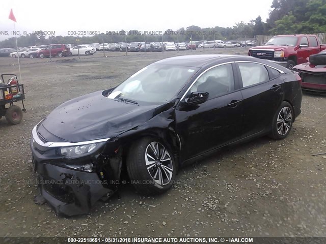 2HGFC1F78JH640452 - 2018 HONDA CIVIC EXL შავი ფოტო 2