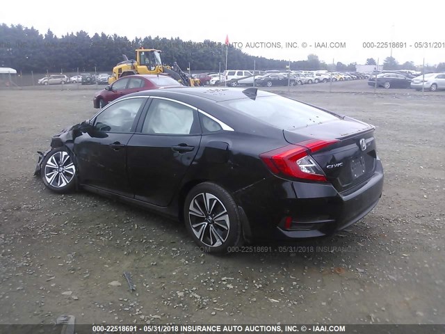 2HGFC1F78JH640452 - 2018 HONDA CIVIC EXL შავი ფოტო 3