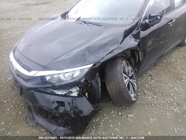 2HGFC1F78JH640452 - 2018 HONDA CIVIC EXL შავი ფოტო 6