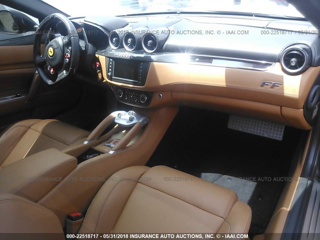 ZFF73SKA3E0201603 - 2014 FERRARI FF GRAY photo 5