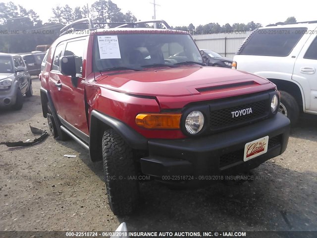 JTEBU4BF3CK143065 - 2012 TOYOTA FJ CRUISER RED photo 1