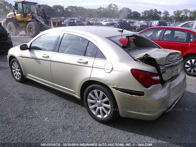 1C3BC1FB8BN512825 - 2011 CHRYSLER 200 TOURING GOLD photo 3