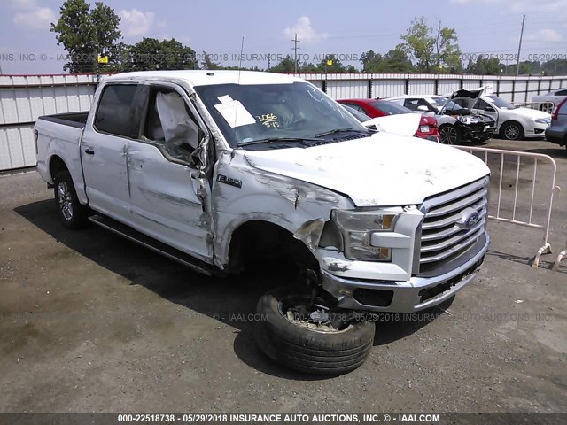 1FTEW1CF3HKC42341 - 2017 FORD F150 SUPERCREW WHITE photo 1