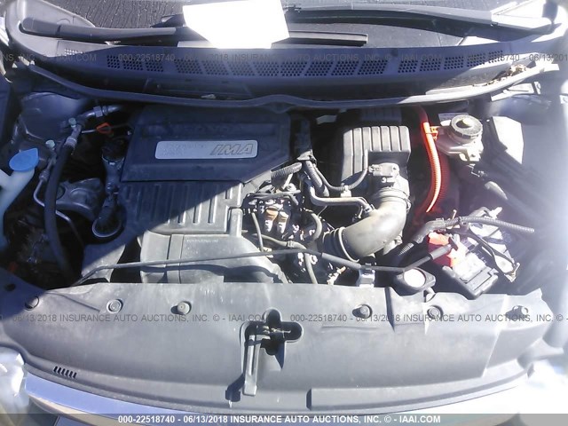 JHMFA36256S004879 - 2006 HONDA CIVIC HYBRID SILVER photo 10