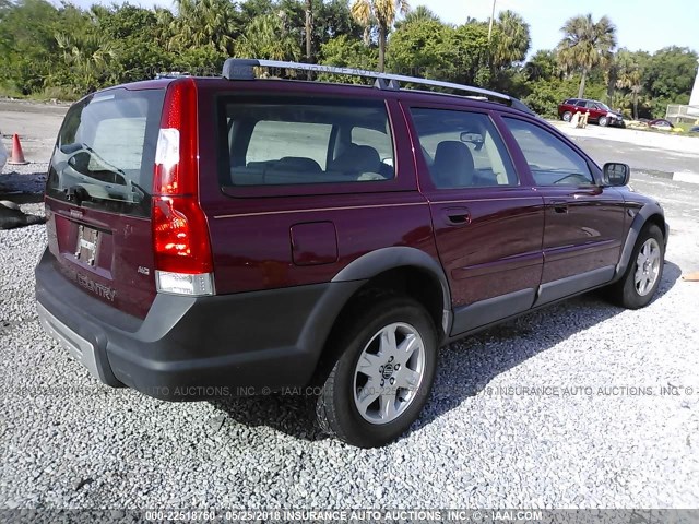 YV1SZ592151180830 - 2005 VOLVO XC70 RED photo 4