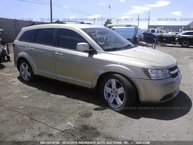 3D4PH5FV6AT122280 - 2010 DODGE JOURNEY SXT GOLD photo 1