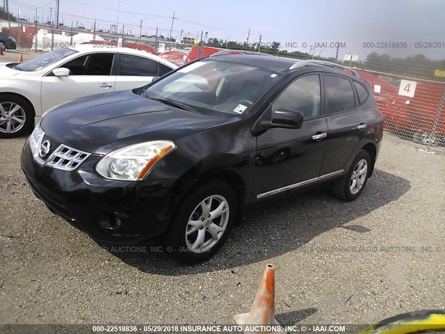 JN8AS5MT6BW573294 - 2011 NISSAN ROGUE S/SV/KROM BLACK photo 2