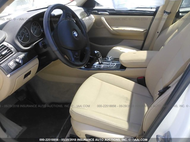 5UXWX9C5XE0D41061 - 2014 BMW X3 XDRIVE28I WHITE photo 5