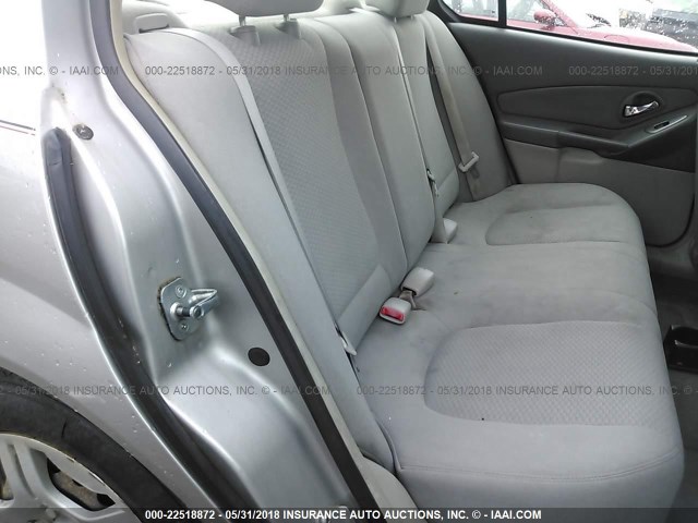 1G1ZS58F68F105733 - 2008 CHEVROLET MALIBU LS SILVER photo 8