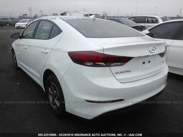 5NPD94LA9HH154739 - 2017 HYUNDAI ELANTRA ECO WHITE photo 3