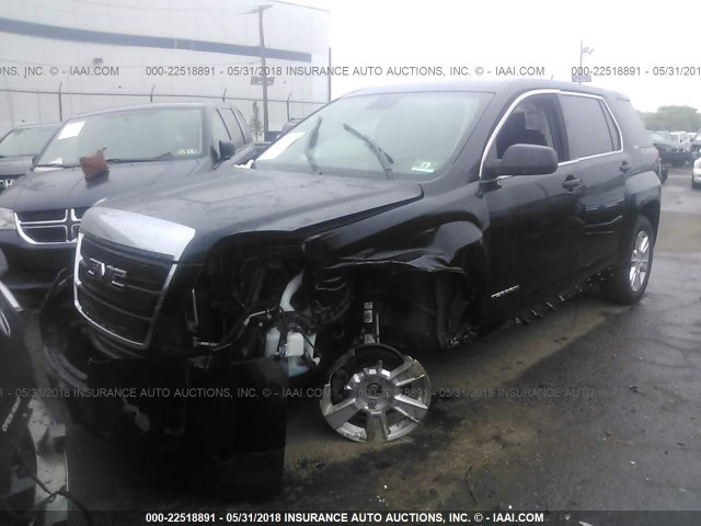 2GKALMEK8C6168160 - 2012 GMC TERRAIN SLE BLACK photo 2