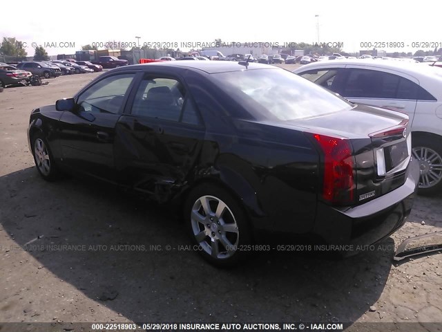 1G6DP577860122419 - 2006 CADILLAC CTS HI FEATURE V6 BLACK photo 3