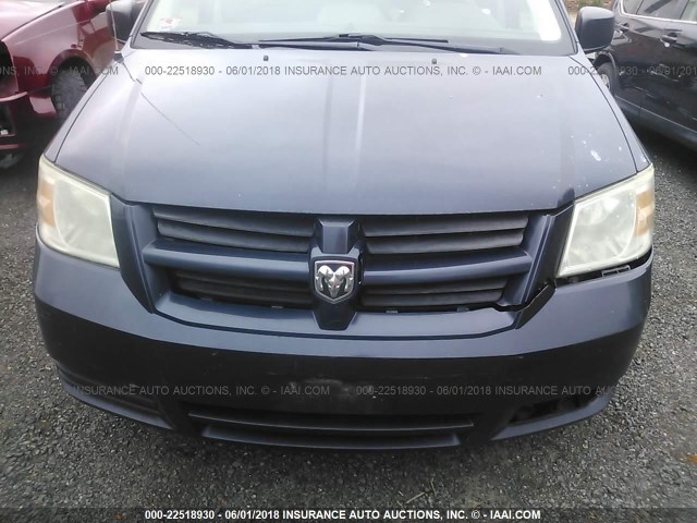 2D8HN44E99R593556 - 2009 DODGE GRAND CARAVAN SE Dark Blue photo 6