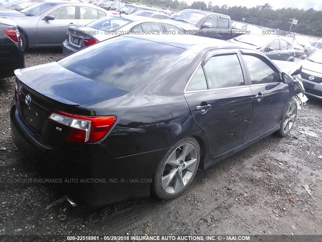 4T1BF1FK8EU834809 - 2014 TOYOTA CAMRY L/SE/LE/XLE 黑色 照片 4