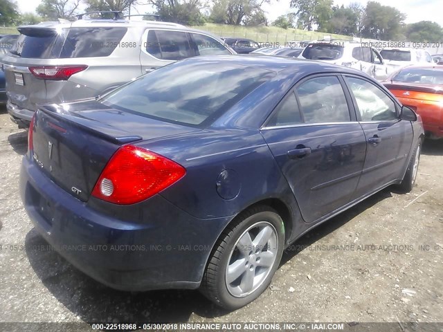 1G2ZH57N984156786 - 2008 PONTIAC G6 GT BLUE photo 4