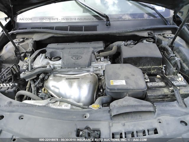4T4BF1FKXFR514138 - 2015 TOYOTA CAMRY LE/XLE/SE/XSE BLACK photo 10