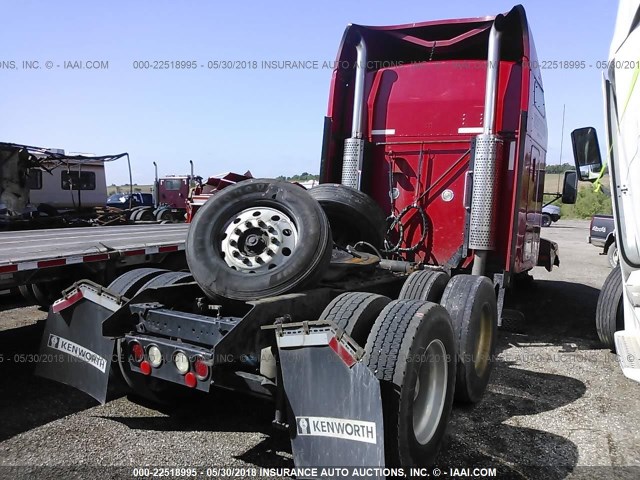 1XKAD49X77J189786 - 2007 KENWORTH T600 T600 RED photo 4