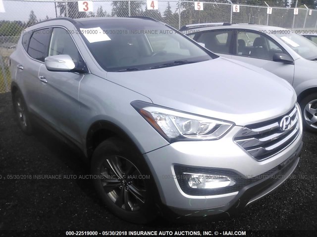 5XYZUDLB1EG166917 - 2014 HYUNDAI SANTA FE SPORT  SILVER photo 1