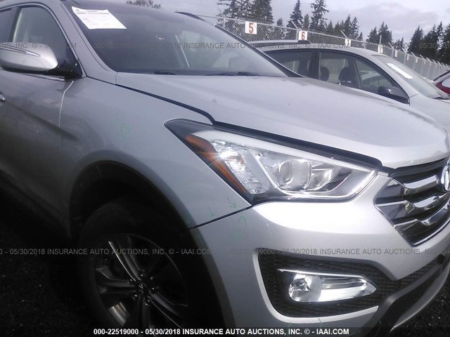 5XYZUDLB1EG166917 - 2014 HYUNDAI SANTA FE SPORT  SILVER photo 6