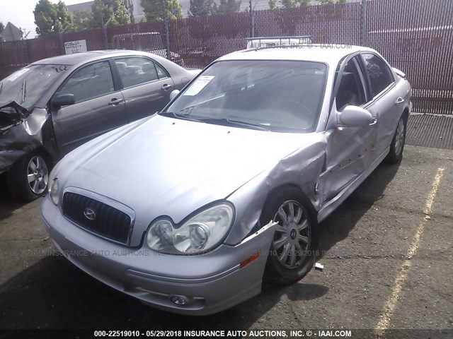 KMHWF35H74A015731 - 2004 HYUNDAI SONATA GLS/LX SILVER photo 2