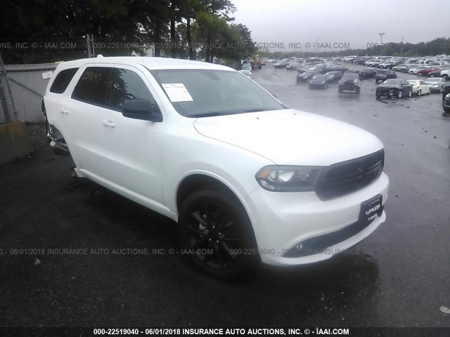 1C4RDJAG3JC116662 - 2018 DODGE DURANGO SXT WHITE photo 1