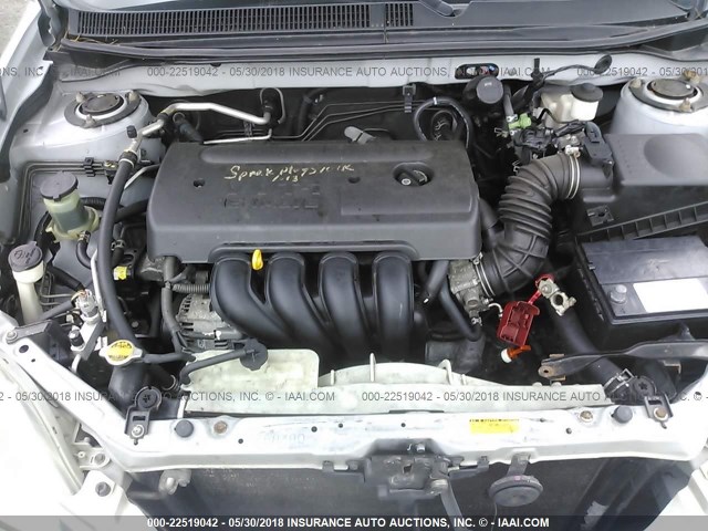 2T1KR32EX5C489836 - 2005 TOYOTA COROLLA MATRIX XR SILVER photo 10