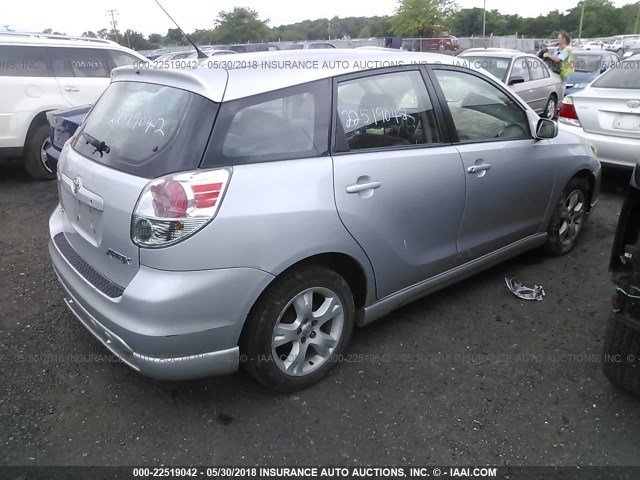 2T1KR32EX5C489836 - 2005 TOYOTA COROLLA MATRIX XR SILVER photo 4