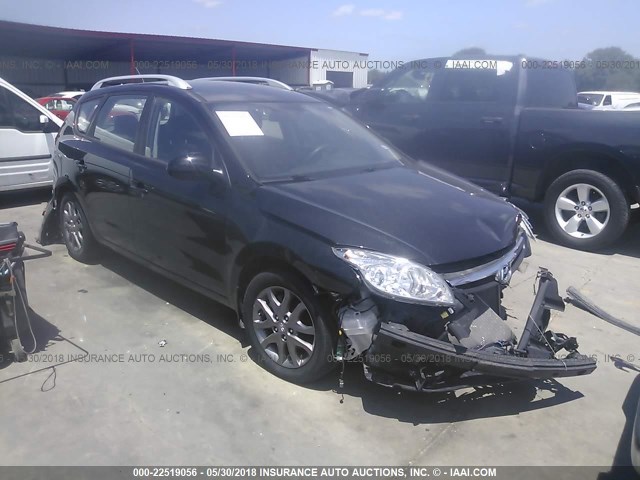 KMHDC8AEXCU136873 - 2012 HYUNDAI ELANTRA TOURING GLS/SE BLACK photo 1