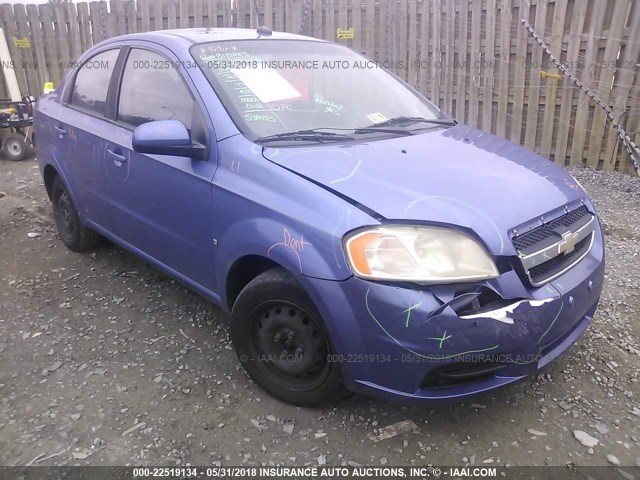 KL1TD56E29B625185 - 2009 CHEVROLET AVEO LS/LT 蓝色 照片 1