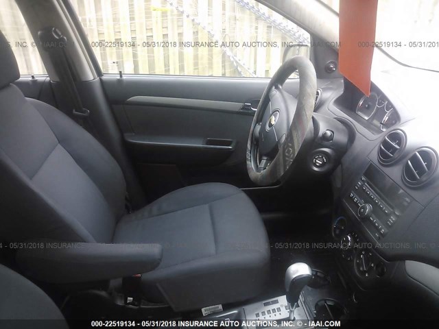 KL1TD56E29B625185 - 2009 CHEVROLET AVEO LS/LT 蓝色 照片 5