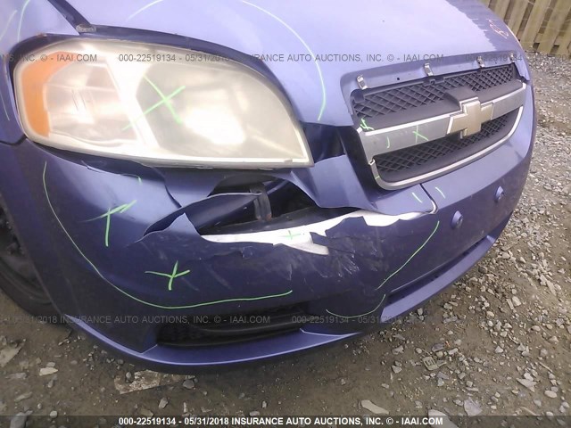 KL1TD56E29B625185 - 2009 CHEVROLET AVEO LS/LT 蓝色 照片 6