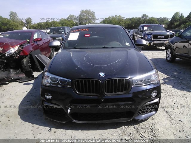 5UXXW7C50H0U25726 - 2017 BMW X4 XDRIVEM40I BLACK photo 6