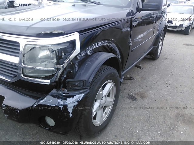 1D8GU58K97W562557 - 2007 DODGE NITRO SLT BLACK photo 6